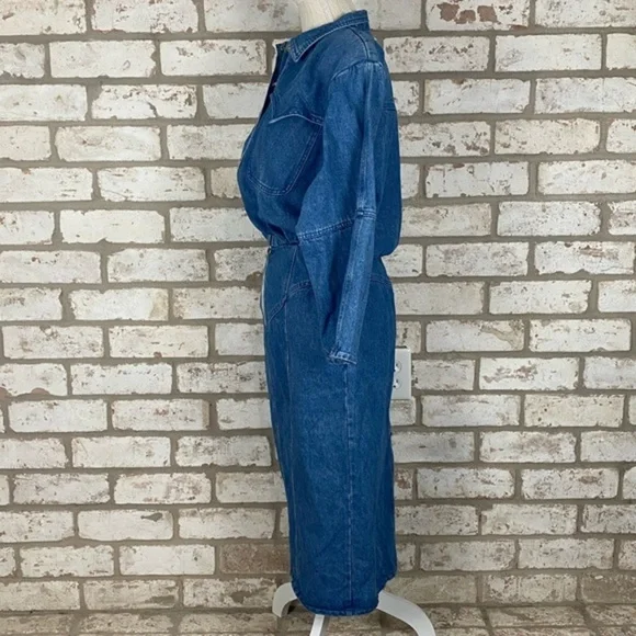 Vintage 80s in.tice.ment Denim Dress - Picture 3 of 8